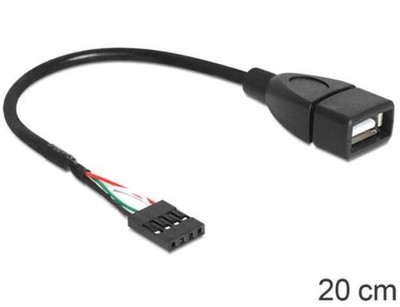 USB Kabel A Buchse auf USB Pfostenstecker 4pin 20cm