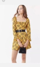 Urban Outfitters size S yellow and black with ruffles