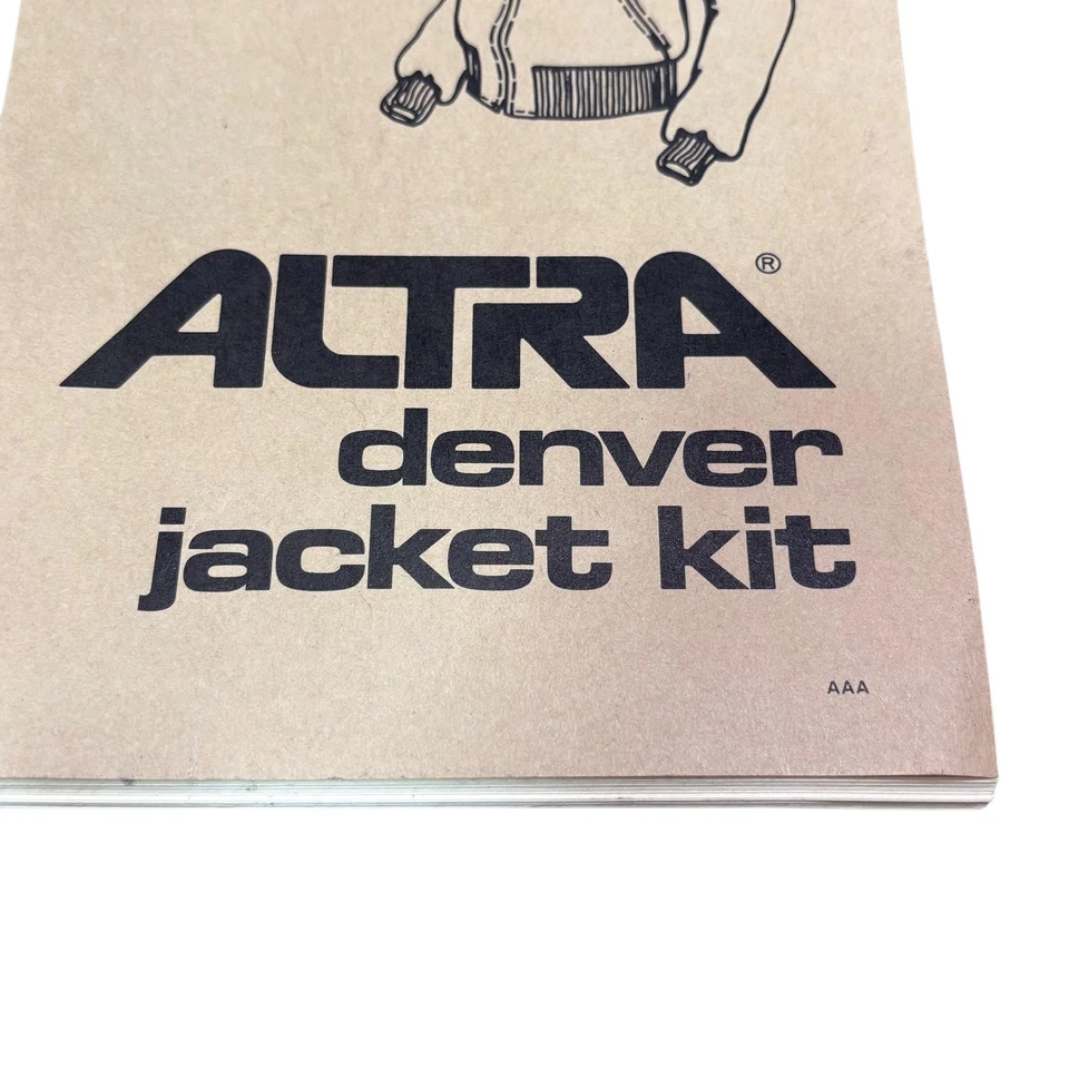 Vintage Altra Denver Jacket Kit Small Navy 1983 Sport Cloth Sewing Pattern 80s - Image 3 of 4