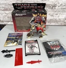 Vintage 1985 Transformers Hasbro G1 Dinobot Snarl + Box missing missiles