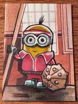 2023 Finding Unicorn Illumination Minions Sketch 1 Of 1 Artist Auto 1/1  