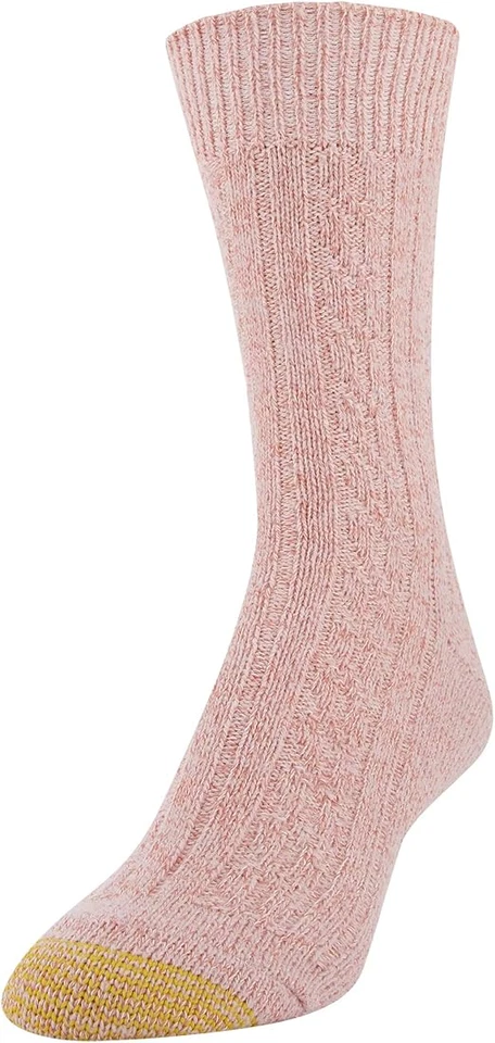 Gold Toe 女式鞋 6-9 2-Pk 码 超柔软回收电缆靴袜 1772 — 第 2/4 张图片