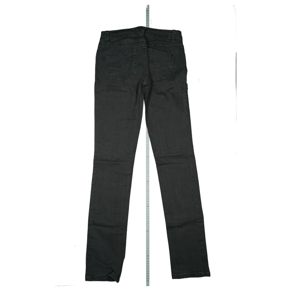 edc by Esprit Five Slim Damen Jeans Hose low Stretch Regular 32 W24 L34 schlamm - Bild 3 von 4