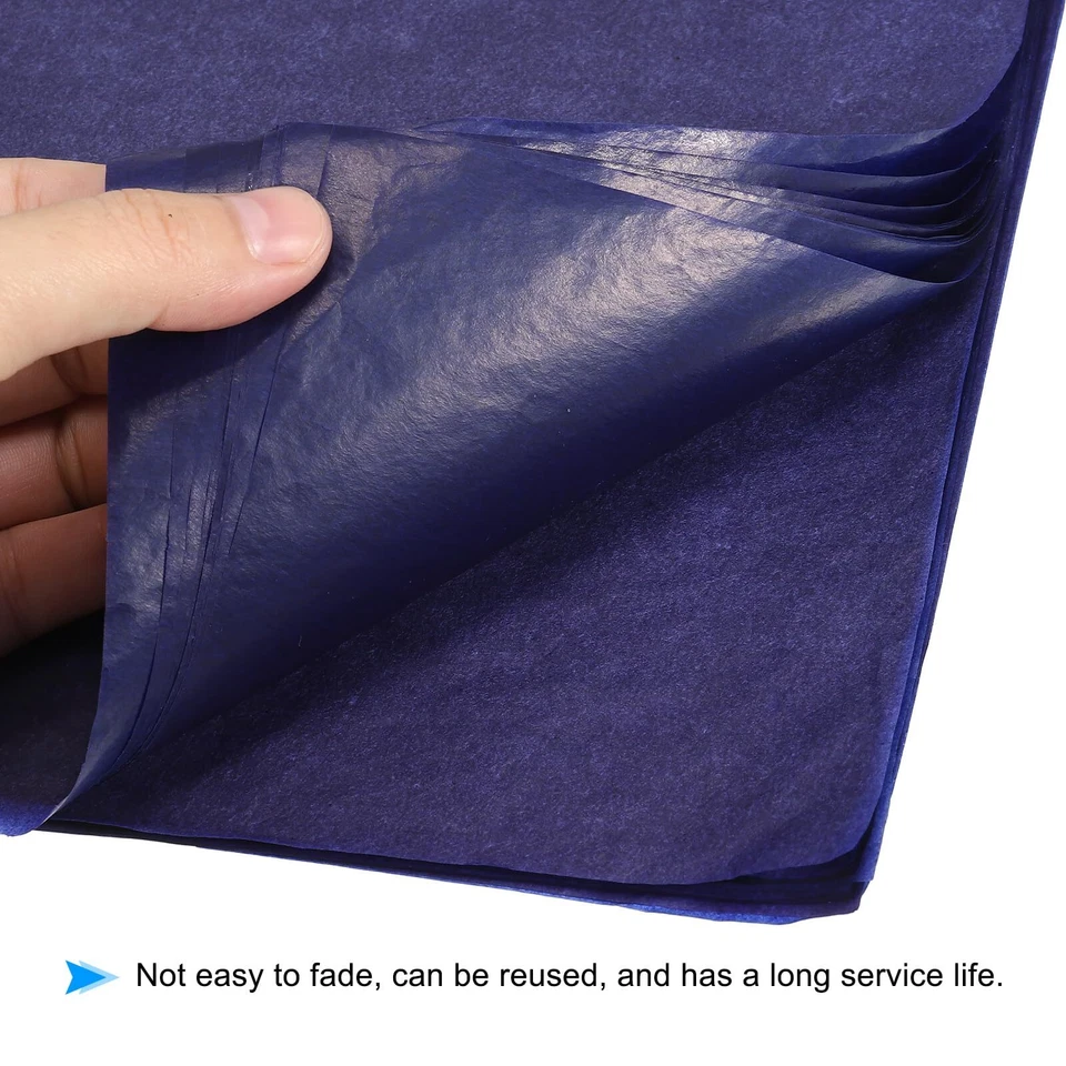 Carbon Paper, 100 Sheet A4 Graphite Transfer Tracing Copy Paper Blue - Image 3 of 4