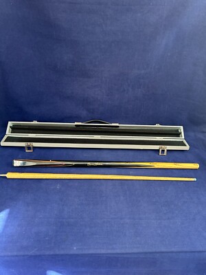 Ronnie O Sullivan Snooker Queue (BCE Custom Queues) 2 Stück mit silbernem Hartschalenkoffer