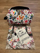 Butterfly  Flowers Cosmetic Bag