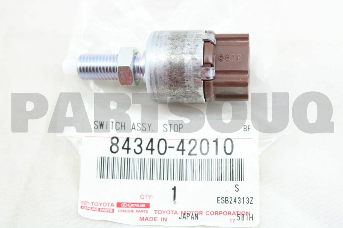 8434042010 Genuine Toyota SWITCH ASSY, STOP LAMP 84340-42010