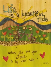 Happy Anniversary Card - Beautiful Ride When the One You Love is By Your Side