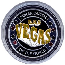 Card Guard - Las Vegas Poker Capital SILVER Poker Protector *