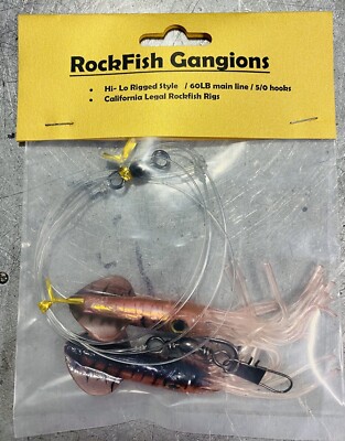 Rockfish Rigs - Realistic Squid Hi-Lo Gangions