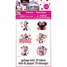 Iconic Minnie Temporary Tattoos 24 Ct on 4 Sheets