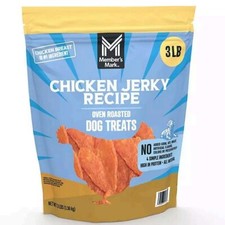 Member's Mark Chicken Jerky Recipe Dog Treats, Oven-Roasted Grain-Free, Choose