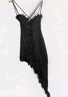 catwalk collection corset dress Vintage Collection, Black Dress, Midi Size 8 - 12 special Sale JOUR 1 • LES Material:Flama Cotton - 100% Cotton Christmas dresses