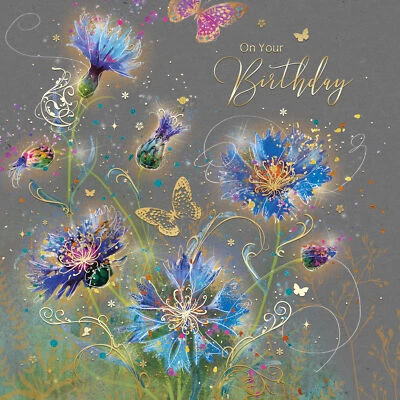 CHERRY ORCHARD PUBLISHING Birthday Card Female - Foil Finish - Cherry Orchard 6.2" x 6.2"