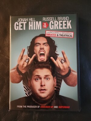 Get Him to the Greek DVD 2010 Jonah Hill Russell Brand Unrated & Theatrical 