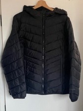 Tom Tailor Puffer Jacket Black With Hood Size L-xl