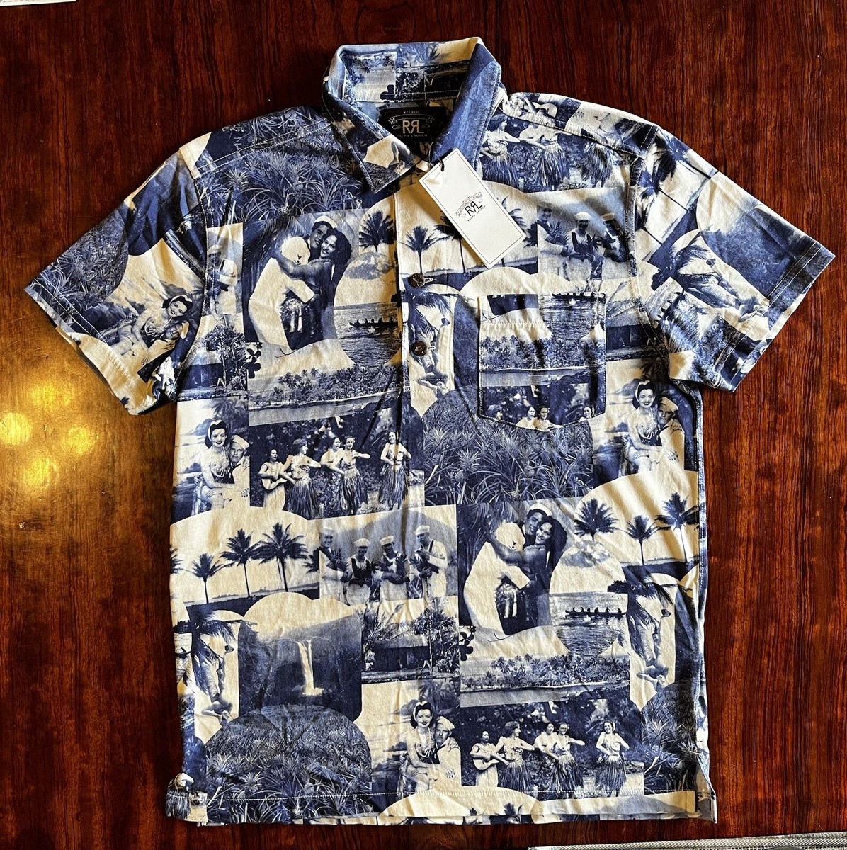 トップス RRL HAWAIIAN SHIRT RRL USN Aloha Hawaii Shirt S | eBay