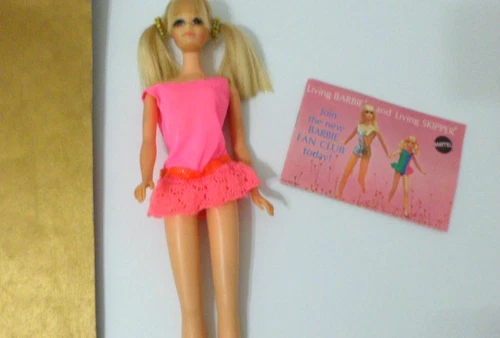 VTG 1970'S #1118 MATTEL 1969 P.J. TWIST & TURN BLONDE  BROWN EYES GLASSES SHOES