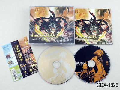 .hack//GU Trilogy OST (LE) Japanese Import CD G.U Japan 2CD w/ Bonus Cdrom dot