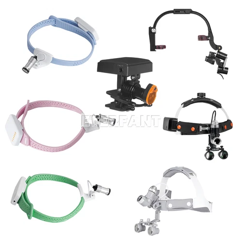 ETERFANT Dental Headband Loupes Surgical Binocular Glass/LED Headlight Lamp 
