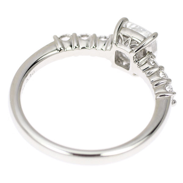 Pt900 men's ordermaid SimpleRing 12g＃17 Pt900 Platinum Mens Wedding Ring, Single Diamond 0.2ct