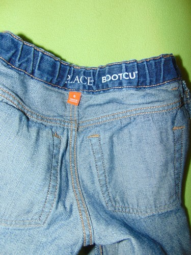 Childrens Place Jeans 8 Boys Bootcut Side Adjusters Worn Knees - Picture 5 of 6