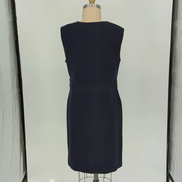 Abito tubino Tory Burch in maglia di lana blu XL nautico preppy business casual