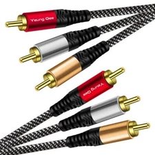 Audio Video Rca Cable 15 Ft 3rca Male To 3rca Male Composite Av Cable Compatible