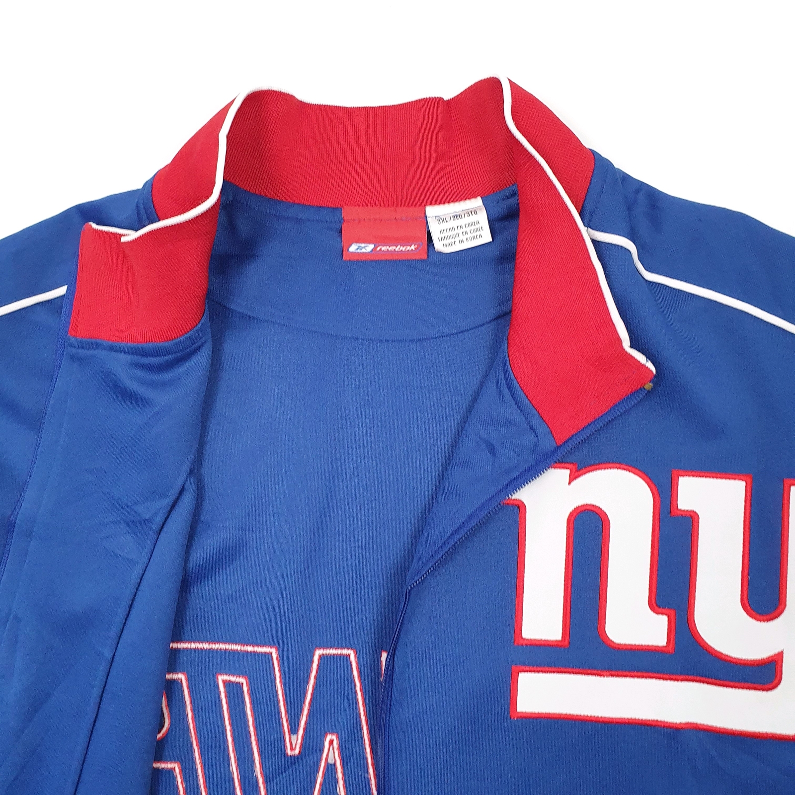 REEBOK Windbreaker Jacket Coat NFL New York Giants Mens XXXL image 3