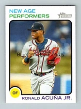  2022 Topps Heritage New Age Performers #NAP9 Ronald Acuna Jr.