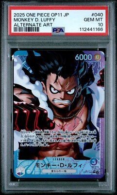 2025 ONE PIECE JAPANESE MONKEY D. LUFFY LEADER ALTERNATE ART OP11