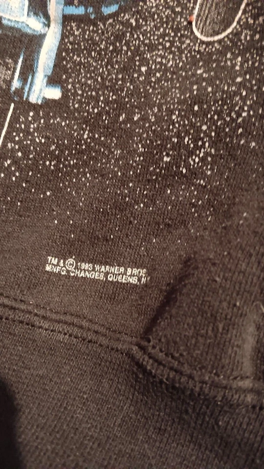 Винтажная мотоциклетная толстовка 1993 Looney Tunes размер L двусторонняя повсюду - Изображение 3 из 4