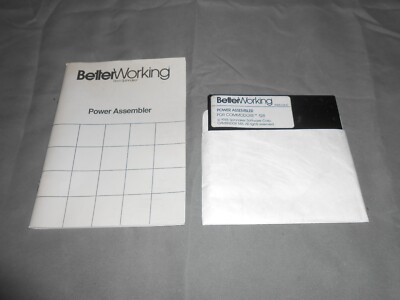 Commodore 64 / 128 Software - Vintage - POWER ASSEMBLER FOR COMMODORE 128 - RARE