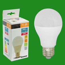 2x 4W  25W Cool White A60 GLS ES LED Light Bulb Lamp, E27 Edison Screw