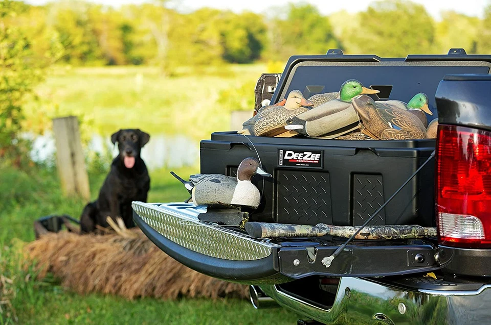 DEE ZEE Cama de Caminhão Rígida Poli Plástico Armazenamento Caixas de Ferramentas Baú Utilitário Porta-Copos - Imagem 2 de 4