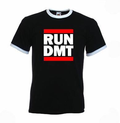 Run DMT Drug Psychedelic Contrast Ringer T-Shirt