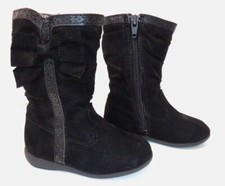 Cat  Jack Toddler Girls Maxine Zip Up Scrunch Boots Black Size 5