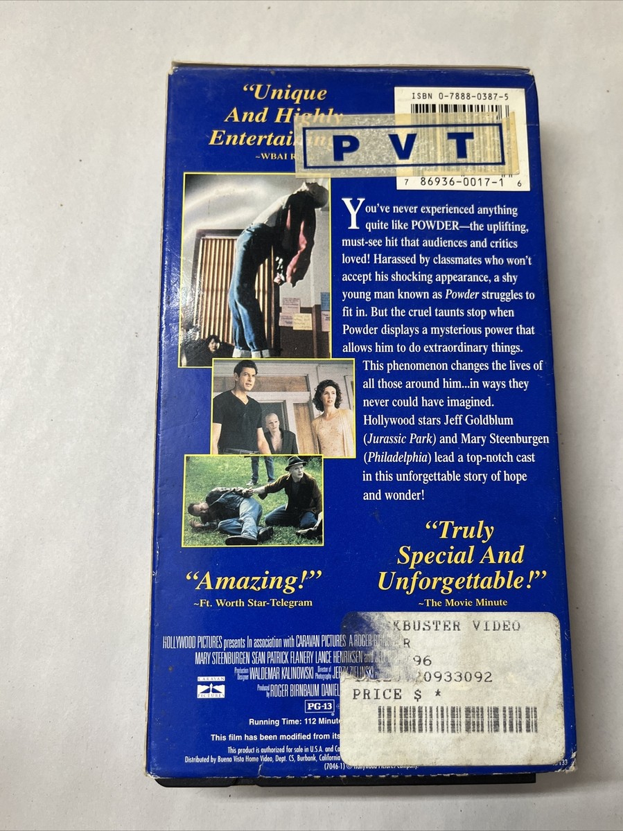 Powder (VHS, 1996) 786936001716| eBay