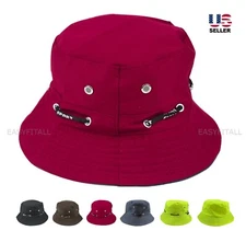 Bucket Hat Cap Cotton Fishing Boonie Brim Visor Sun Safari Summer Mens Camping