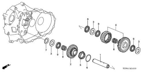 Juego de manguitos de reversa para Acura (N/P 23627-PYZ-000)