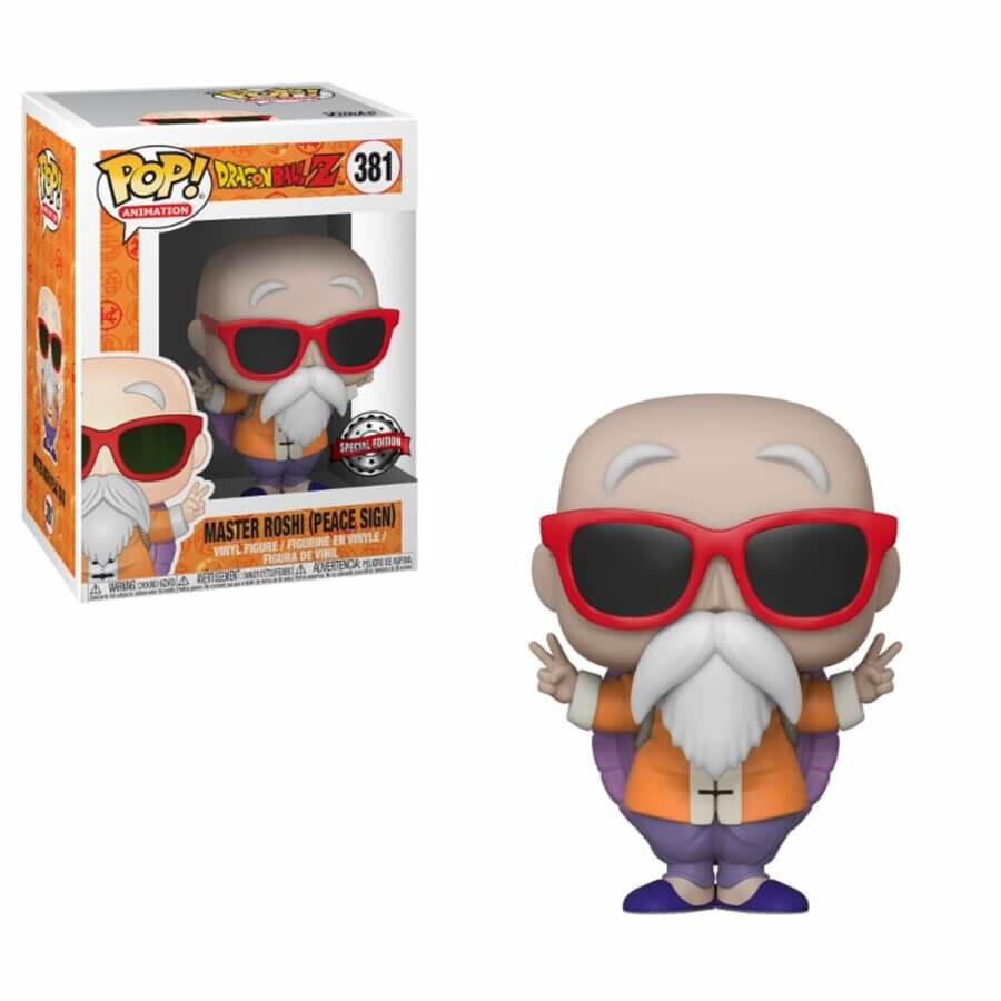 Funko Pop Animation 381 Master Roshi (Peace Sign) Special Vinyl Original Figure