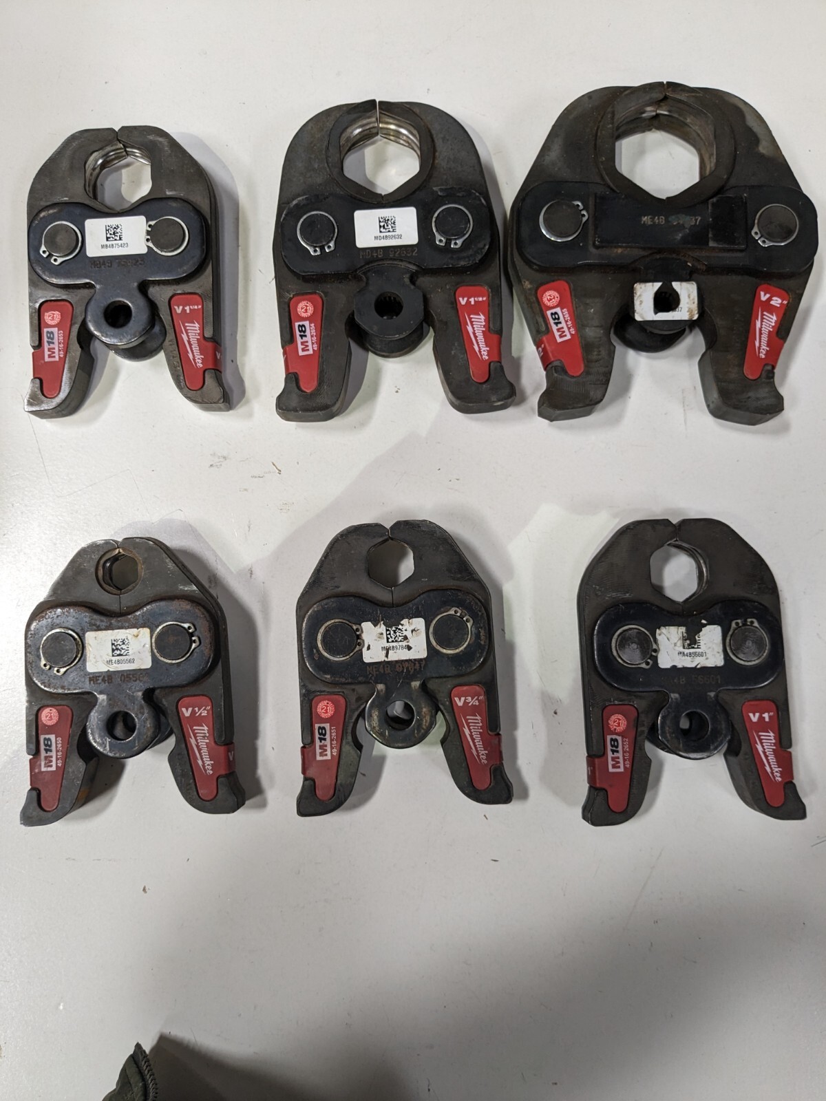 USED M18 MILWAUKEE STANDAR FOR COPPER PROPRESS JAW. FITS RIDGID,DEWALT