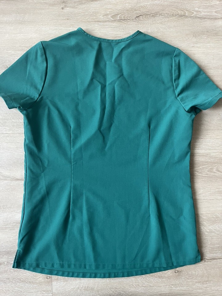 FIGS Hunter Green Catarina Scrub Top XS eBay
