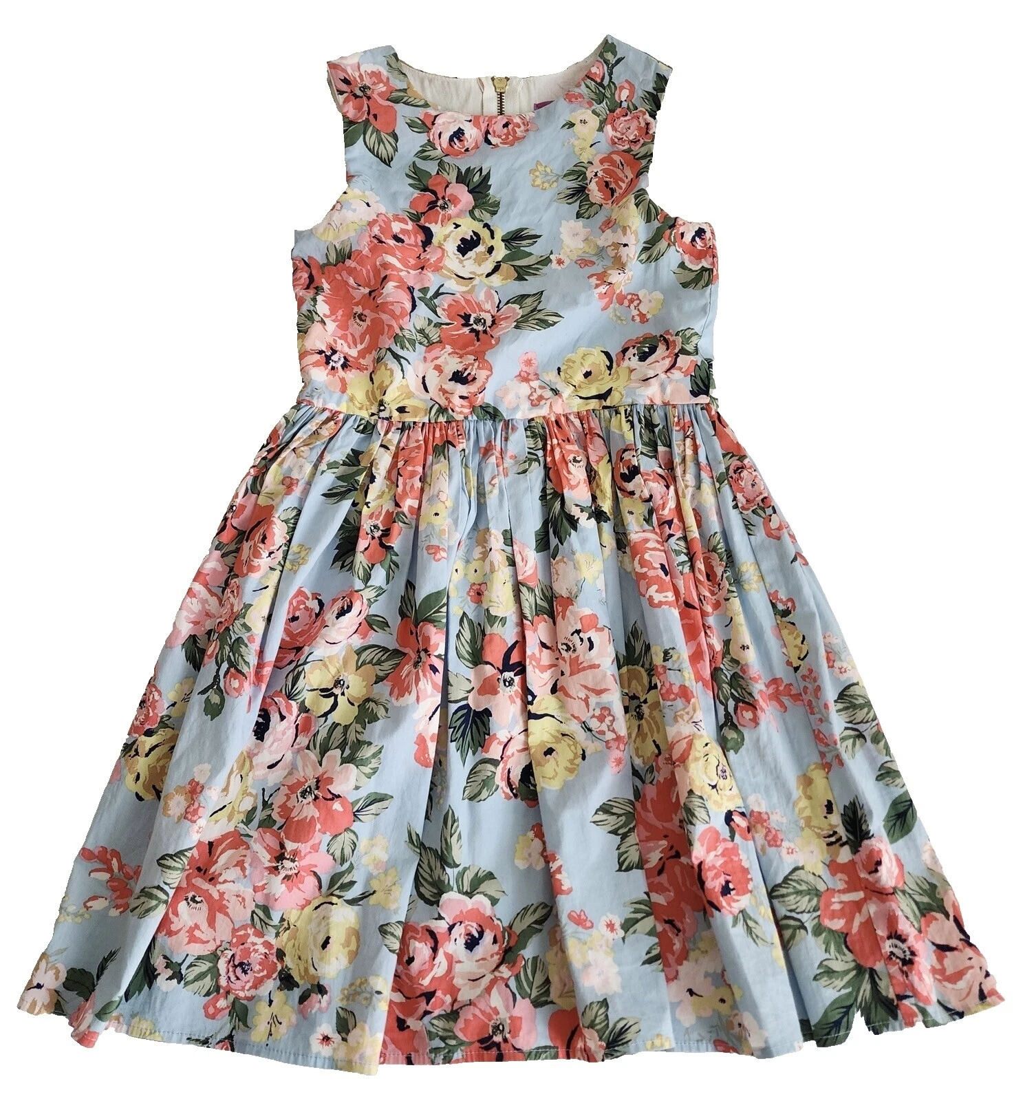 Mezcla de algodón Aqua Vestidos para niñas