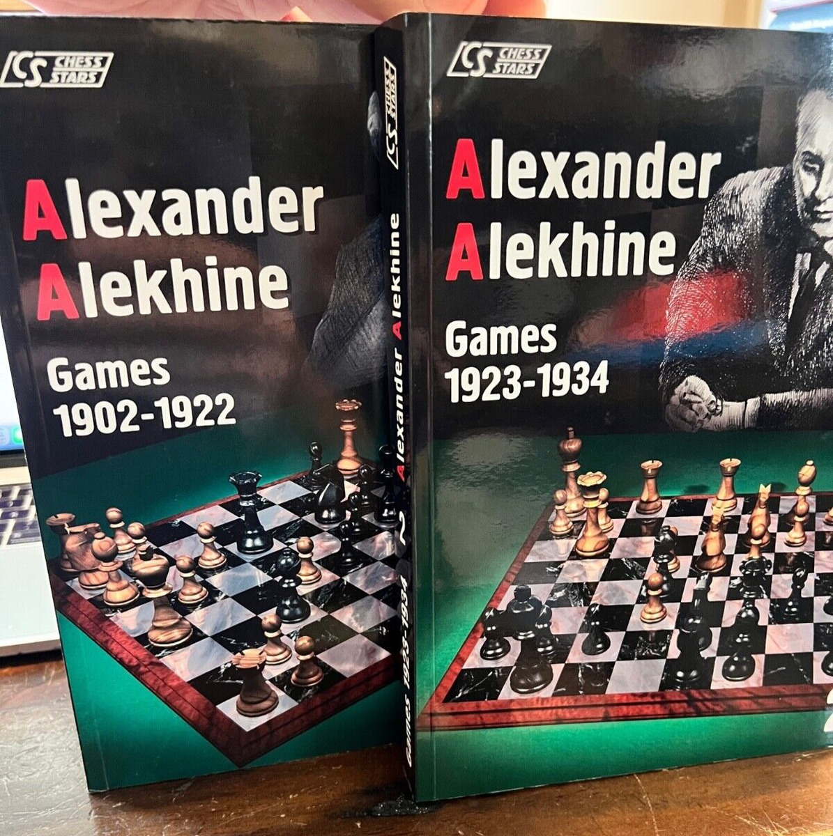 2 Volumes - Alexander Alekhine Games 1902-1922 & 1923-1934 - PB