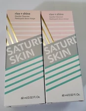 Lot Of 2-Saturday Skin Rise + Shine Gentle Cleanser 2.02 fl.oz., Sealed