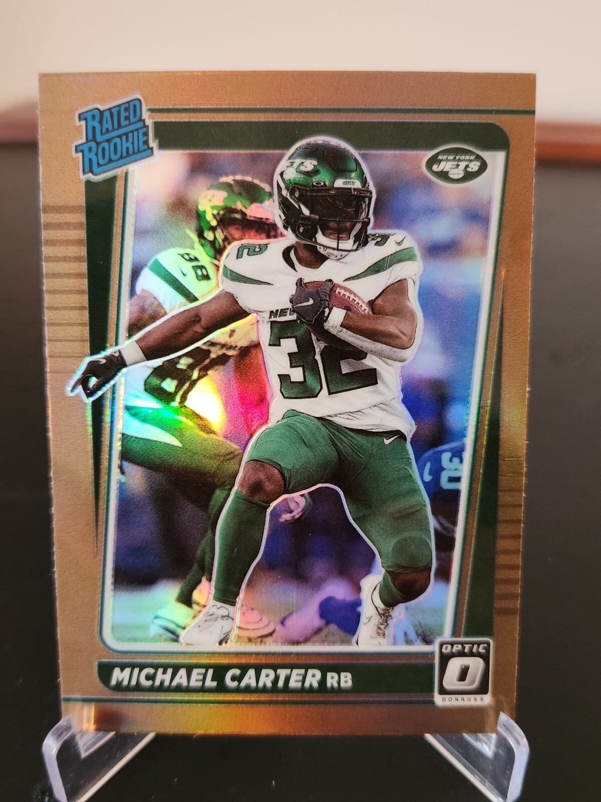 2021 Donruss Optic Michael Carter Bronze Rated Rookie Card #235