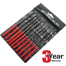 Mini Needle File Set Precision Files + Wallet - 3 Year Warranty - 10pc - Amtech