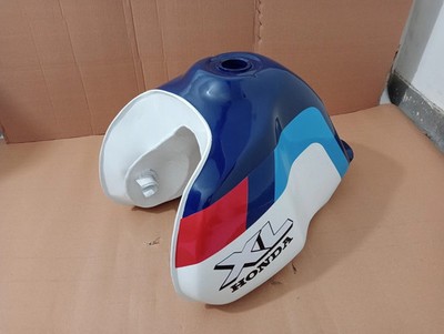 HONDA バイク タンク ホワイト ブルー Honda XL 600LMF Paris Dakar 1986 Painted Aluminium Fuel Gas Petrol