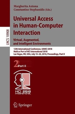 Universal Access in Human-Computer Interaction. Virtual, Augmented, and Intellig